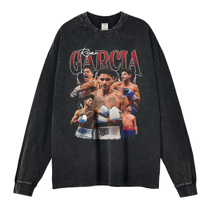 Camiseta larga Vintage Conor McGregor,Gervonta Davis Tops