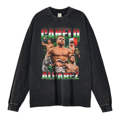 Camiseta larga Vintage Conor McGregor,Gervonta Davis Tops